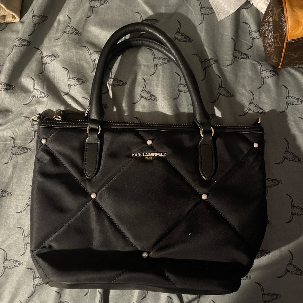 Karl Lagerfeld Black Quilted